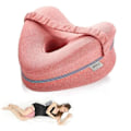 Miniatyrbild 1 av 4: /QD/Knäkudde för sidosovare, Komfortabel benkudde, Ortopedisk benkudde i memory foam (rosa)