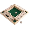 Pikkukuva 1 / 5: Deluxe 4 pelaajan Shut The Box puinen sulkemispeli klassinen noppapeli˜QD