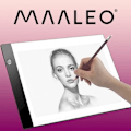 Miniatyrbilde 2 av 2: A4 LED Tegnebrett - Lysbord / Lysplate - Portabel_QQ
