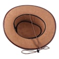 Miniatyrbillede 4 af 5: Sort jungle tyr læderhat, Westernhat, Australsk hat, cowboyhat_QF