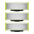 Miniatyrbillede 1 af 5: Udskiftningshoveder til ansigtshårstrimmer til OneBlade_qud 3pcs