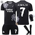 Miniatyrbild 6 av 11: 24-25 Real Madrid Y3 Fotbollströja Set nr 7 C Ronaldo Vinicius 5 Bellingham 10 Mbappe Utan strumpor storlek 7 No socks size 7 26 yards