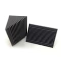 Miniatyrbillede 1 af 5: 6 stk Akustisk Skum Kul/Sort Basfælde Lydabsorption Studio Lydisolering Hjørnehjørne 12 x 12 x 24 cm