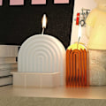 Miniatyrbillede 5 af 5: Lysform Stearinlys U-Form Bue 15cm_qq