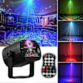 Miniatyrbilde 2 av 5: DJ Disco Scenelys, LED Lydaktivert Lys RGB Flash Strobe Projektor med Fjernkontroll