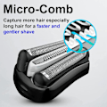 Miniatyrbilde 4 av 5: [QD]32B S3 Erstatningshoder for barbering, kompatible med Braun Series 3 elektriske barbermaskiner