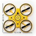 Miniatyrbillede 5 af 5: [QD] Mini drone til børn, gestuskontrol, håndstyrede droner med sensor, indendørs drone til børn blå