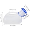 Pikkukuva 2 / 5: 1000ml unisex virtsapullo virtsapullot Toliet pissapullo Kestävä kannettava virtsapullo wc-pullo_qu 0.1