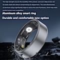Miniatyrbillede 3 af 4: \"QD\" Smart Ring Bluetooth Finger Health Tracker 20,7 mm Indre Diameter