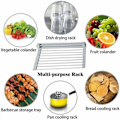 Miniatyrbild 4 av 4: QU/Roll-up Diskställ, BPA-fritt Vikbart Diskställ, Perfekt för Frukt, Grönsaker och Diskar, Silikonbelagt Rostfritt Stål