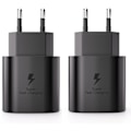 Miniatyrbilde 1 av 4: [QD] 2-pakning 25W USB-C Hurtiglader for Samsung Galaxy S23, S20, S21 FE, S21 Ultra 5G, S22, Note 20, A51, A53, A72, M43, M53, Z Fold3, Fold4, Flip 3/4