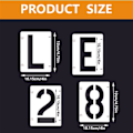 Pikkukuva 4 / 4: Kirjain- ja numeromallit Art Craft Stencils Kit_qq