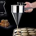 Miniatyrbilde 5 av 5: Røredispenser i rustfritt stål med stativ for kakeringer, muffins, pannekaker, baking*QN