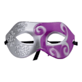 Miniatyrbilde 2 av 4: /QD/Venetiansk Maske - Sølv/Magenta