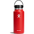 Miniatyrbilde 1 av 3: \"QD\" Vannflaske 946 ml (32 oz) - Vakuumisolert rustfri stål vannflaske med lekkasjesikker Flex-lock og pulverlakk - BPA-fri - rød
