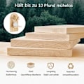 Miniatyrbillede 4 af 5: Vægopbevaringshylde 2-pak – Boheme-vægdekoration i træ med skruebeslag, perfekt til køkken, badeværelse, stue og soveværelse_qq