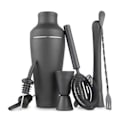 Pikkukuva 1 / 5: \"QD\" Cocktail Shaker Set - Mattamusta - Ruostumaton teräs musta