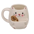 Miniatyrbilde 3 av 4: Kakemugg / Kopp med rom for kjeks - Katt_QQ
