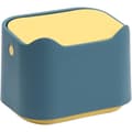 QU) Small Tabletop Trash Can, Portable Mini Desktop Waste Bin, Press T