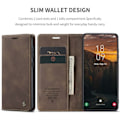 Miniatyrbilde 3 av 4: \"QD\"CASEME Lommebokdeksel Samsung Galaxy S25+ (S25 Plus) - Kaffe