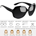 Miniatyrbillede 3 af 5: QD-Polariserede solbriller dame trendy overdimensionerede store køre solbriller damer UV-beskyttende store solbriller