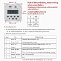 Miniatyrbillede 5 af 5: \"QD\"CN101A 24V Digital LCD Timer Relækontakt - Strøm Ugentlig Programmerbar Timer