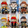 Pikkukuva 6 / 7: 17 cm Generation Blind Box Labubu -nuken vaatteet, sarjakuvatyylinen Labubu-riipus, vaihto-urheilu- ja vapaa-ajanpuku, vain vaatteet Lbb-76