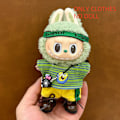 Miniatyrbild 1 av 7: ONLY CLOTHES Söt V1 V2 LABUBU Blind Box Hänge Docka DIY Klä upp Kostym Litet Monster Haklapp Byxor Babykläder Från LBB-31