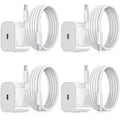 Miniatyrbilde 1 av 3: QD-Lader for Samsung - Hurtiglader 25W USB-C - Adapter + Kabel 2m Hvit 4-Pakning Samsung 25W