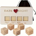 Miniatyrbilde 2 av 4: QD-Date-terninger, Take Out-terninger for par, Portabelt terningesett i tre for par, Voksne kvinner, Menn