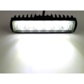 Pikkukuva 5 / 5: Led x2 18w 12 - 24V työvalot - takavalot mini led-valopaneeli Flood Black Svart