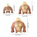 Gorillor Stretchig Svampig Squishy Apgorilla Stressleksak Ventilationsdocka Ny Brun 15*12