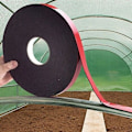Miniatyrbillede 1 af 4: #QD#2 stk. varmebestandig og varmeledende skumtape til drivhusbuer i haven 20 mm 20 m