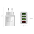 Miniatyrbilde 3 av 3: 4x Mobillader / Lader - USB Vegglader - Hurtiglader_QQ