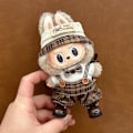 Miniatyrbild 4 av 7: ONLY CLOTHES Söt V1 V2 LABUBU Blind Box Hänge Docka DIY Klä upp Kostym Litet Monster Haklapp Byxor Babykläder From_qd LBB-24