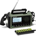 Miniatyrbild 1 av 4: \"QD\" 10000mAh NOAA nödradio med vev, handvev, batteridriven, USB-laddare, SOS-larm