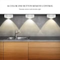 Miniatyrbillede 4 af 5: 6 stk. LED-spotlights med 2 fjernbetjeninger, RGB-design - Flerfarvede˜QD