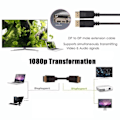 Miniatyrbilde 4 av 4: /QD/DisplayPort Kabel - Gullforgylling 1.8 m