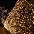 Miniatyrbilde 1 av 4: [QD] LED-lysslynger 3x2m 192 LED-nettlys 8 moduser Gardinlys med kontakt for bryllupsfest