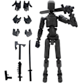 Miniatyrbillede 1 af 5: T13 Action Figur, Titan 13 Action Figur, Robot Action Figur, 3D Printet Action