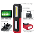 Pikkukuva 5 / 5: Magneettinen LED-taskulamppu PUNAINEN - spot-myynti Red