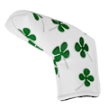 Miniatyrbilde 5 av 5: Lyckosam Fyrblad Golf Putterbeskyttelse Tykk Plysj L-formet Golf Blade Putterbeskyttelse Hvit*QN