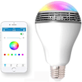 Pikkukuva 1 / 4: \"QD\" Bluetooth-valolamppukaiutin, langaton E27 Smart LED -valolamppuvalaistus RGB-värien vaihdolla / musiikkisoitin / älypuhelinsovelluksella ohjattava