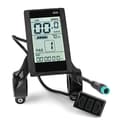 Protocol 2 Elcykel Display 24v 36v 48v LCD S830 med USB Vattentät Anslutning svart