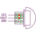 Miniatyrbild 5 av 5: \"QD\" 3 st AM312 Mini Pyroelektrisk PIR Rörelsesensor Modul PIR Infraröd IR Sensor Kropp Rörelse Infraröd IR Detektor