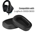 Miniatyrbillede 3 af 3: Ørepuder og hovedbøjle til Logitech G933/G633 Sort_qq
