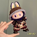 Pikkukuva 1 / 7: 17 cm Generation Blind Box Labubu -nuken vaatteet, sarjakuvatyylinen Labubu-riipus, vaihto-urheilu- ja vapaa-ajanpuku, vain vaatteet Lbb-60