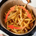 Miniatyrbillede 2 af 5: QU.200 stk. Air Fryer Bagepapir Non-Stick Engangs Air Fryer Bagepapir Kurv Uperforeret Rund Bagemåtte A