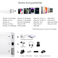 Miniatyrbild 5 av 5: [QD] Lightning USB OTG Ljudadapter 3-i-1 USB-läsare Adapter USB-adapter