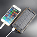 Miniatyrbillede 5 af 5: Solcelle PowerBank / Oplader - 10.000 mAh Solcelleoplader_QUU Black Svart